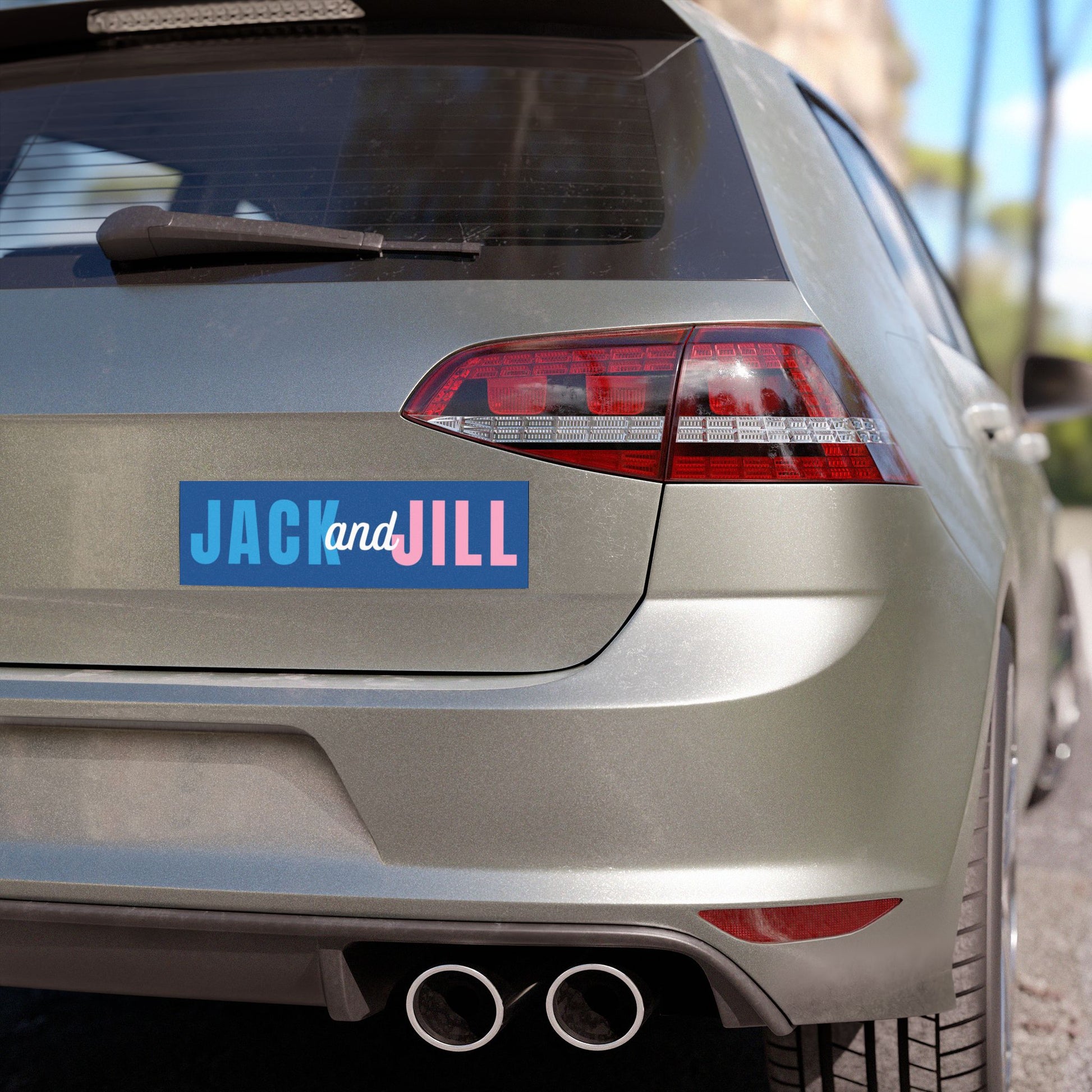 jack and jill of america car magnet - blue