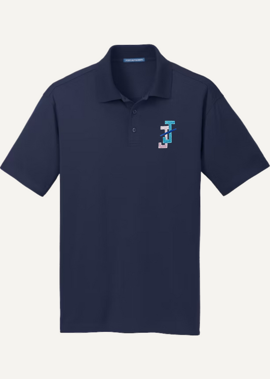 jack and jill of america dad embroidered men's polo - navy