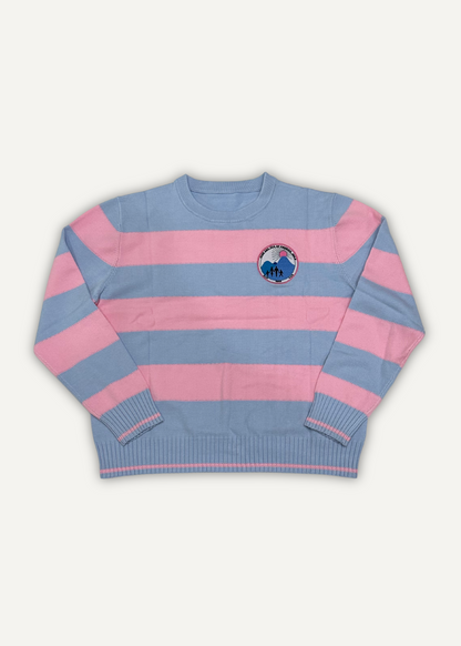 jack and jill of america striped crewneck sweater for jack and jill moms