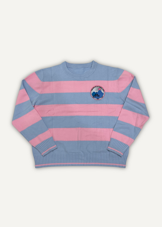 jack and jill of america striped crewneck sweater for jack and jill moms