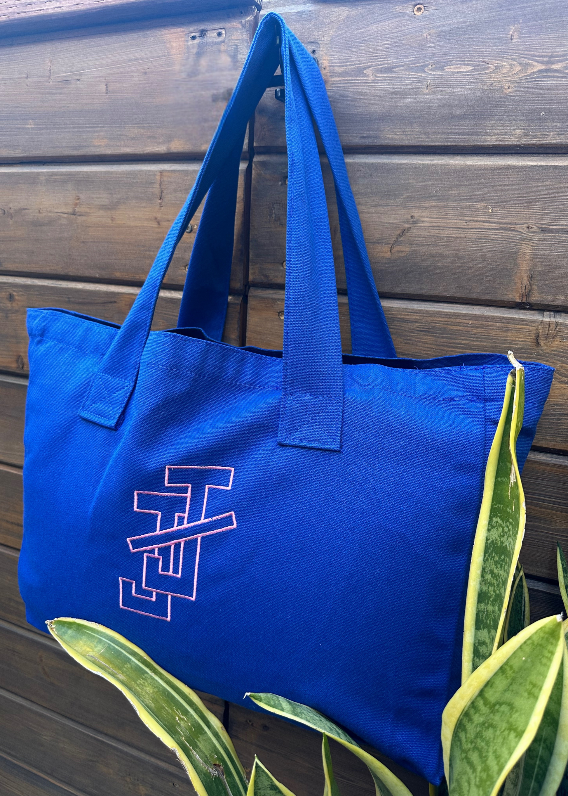 jack and jill of america toe bag - jj logo embroidered canvas tote bag