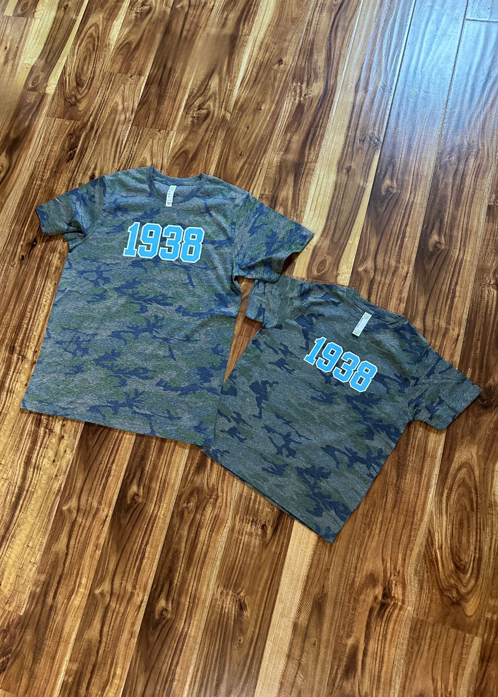 jack and jill of america kids t-shirt - camo 1938