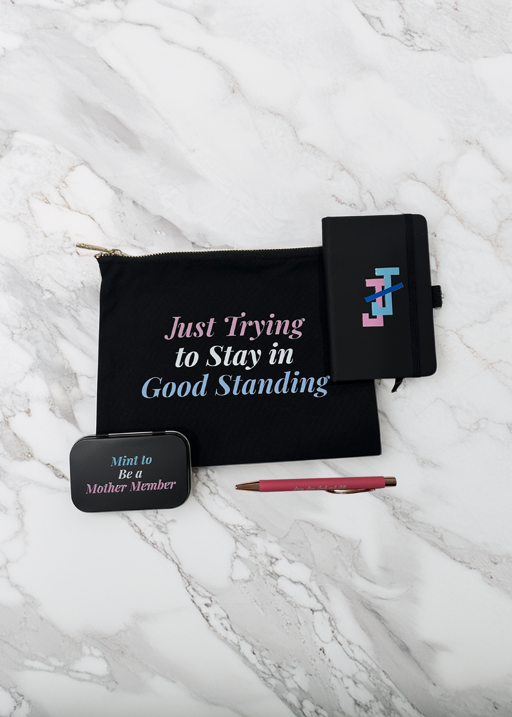 just trying to stay in good standing - jack and jill meeting essentials kit for jack and jill mom gifts