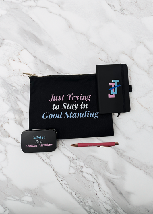 just trying to stay in good standing - jack and jill meeting essentials kit for jack and jill mom gifts