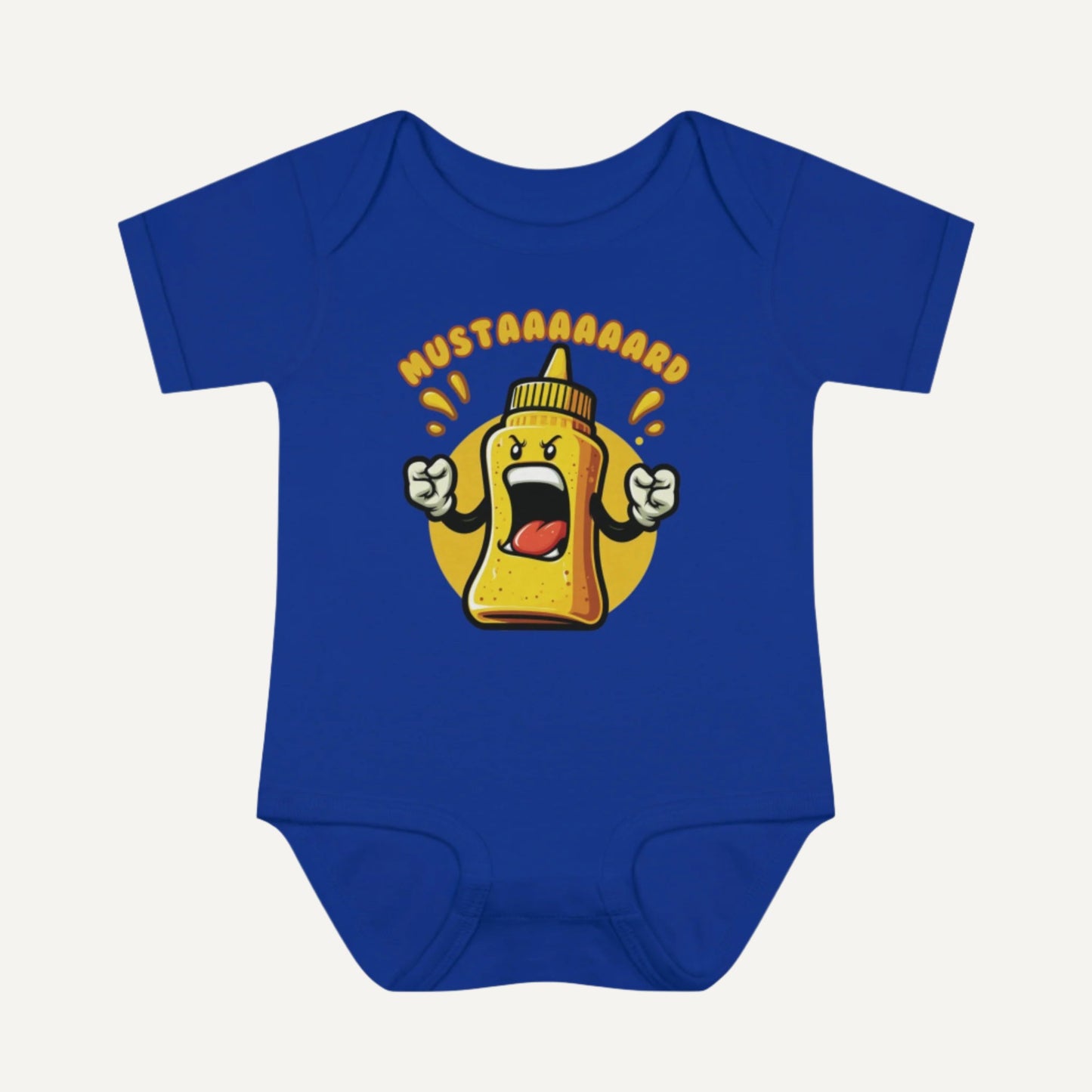 blue kendrick lamar baby onesie - mustaaard