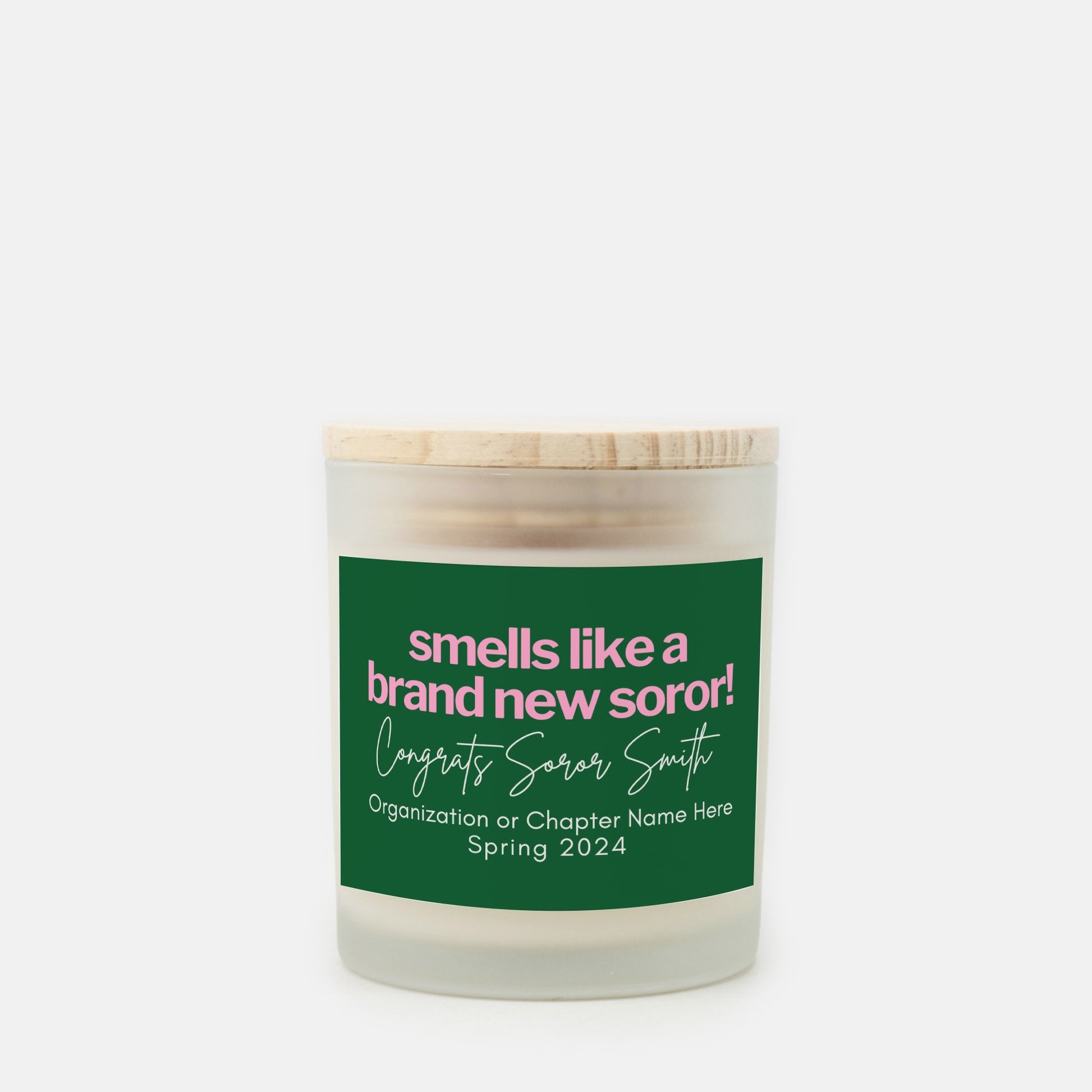 personalized aka candle new soror crossing gift