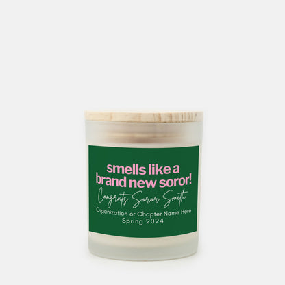 personalized aka candle new soror crossing gift