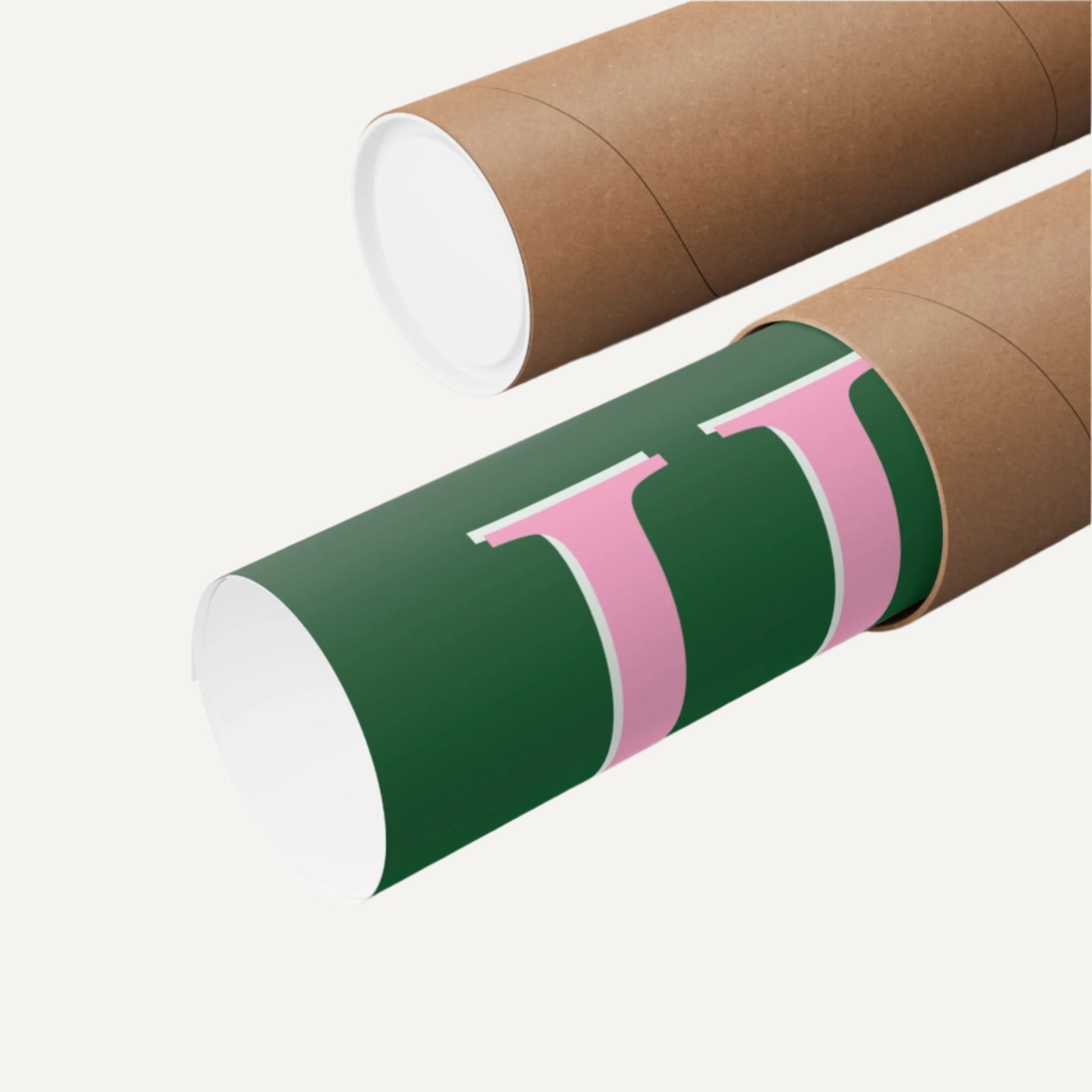 pink and green aka 1908 roman numerals unframed printed poster