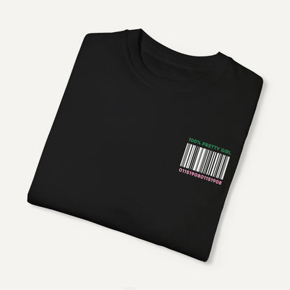 aka 1908 shirt pretty girl ingredients shirt - front of shirt folded