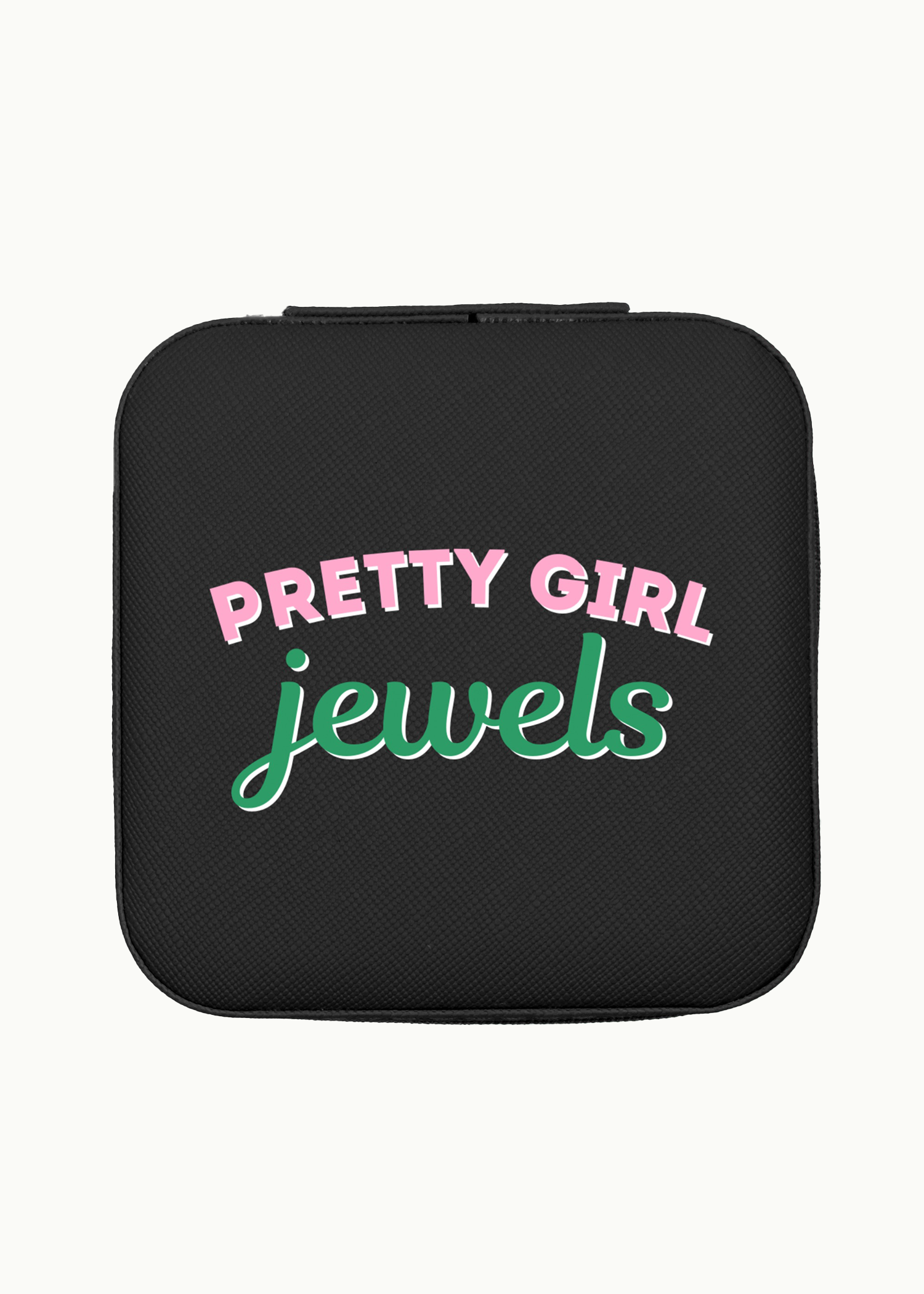 aka pink and green pretty girl jewelry case