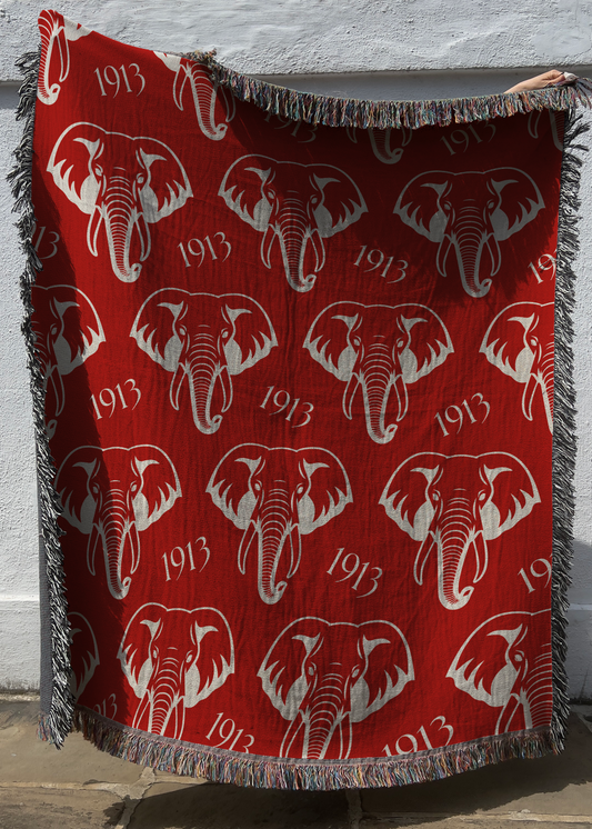 red dst 1913 elephant blanket gift