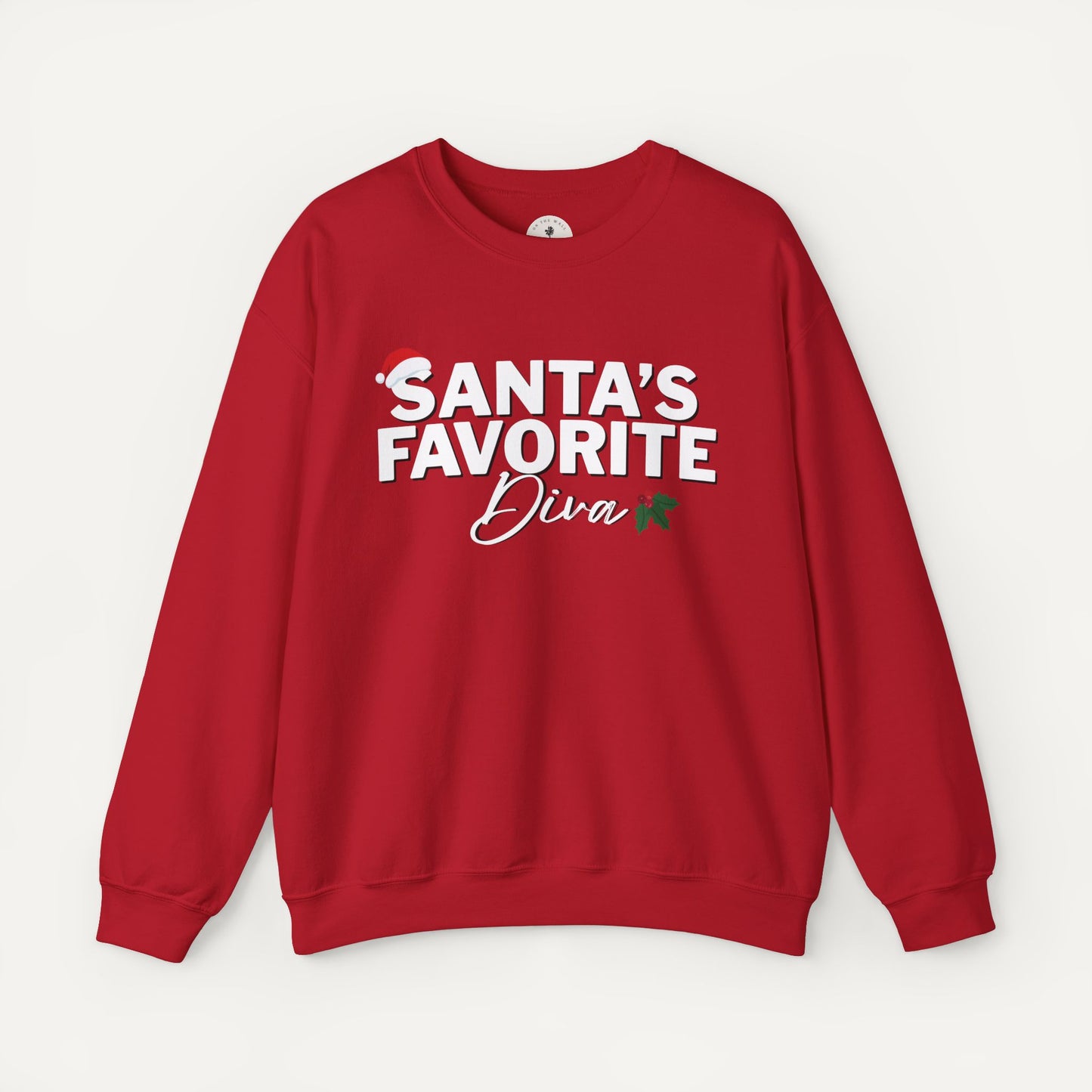 dst christmas sweater - santas favorite diva