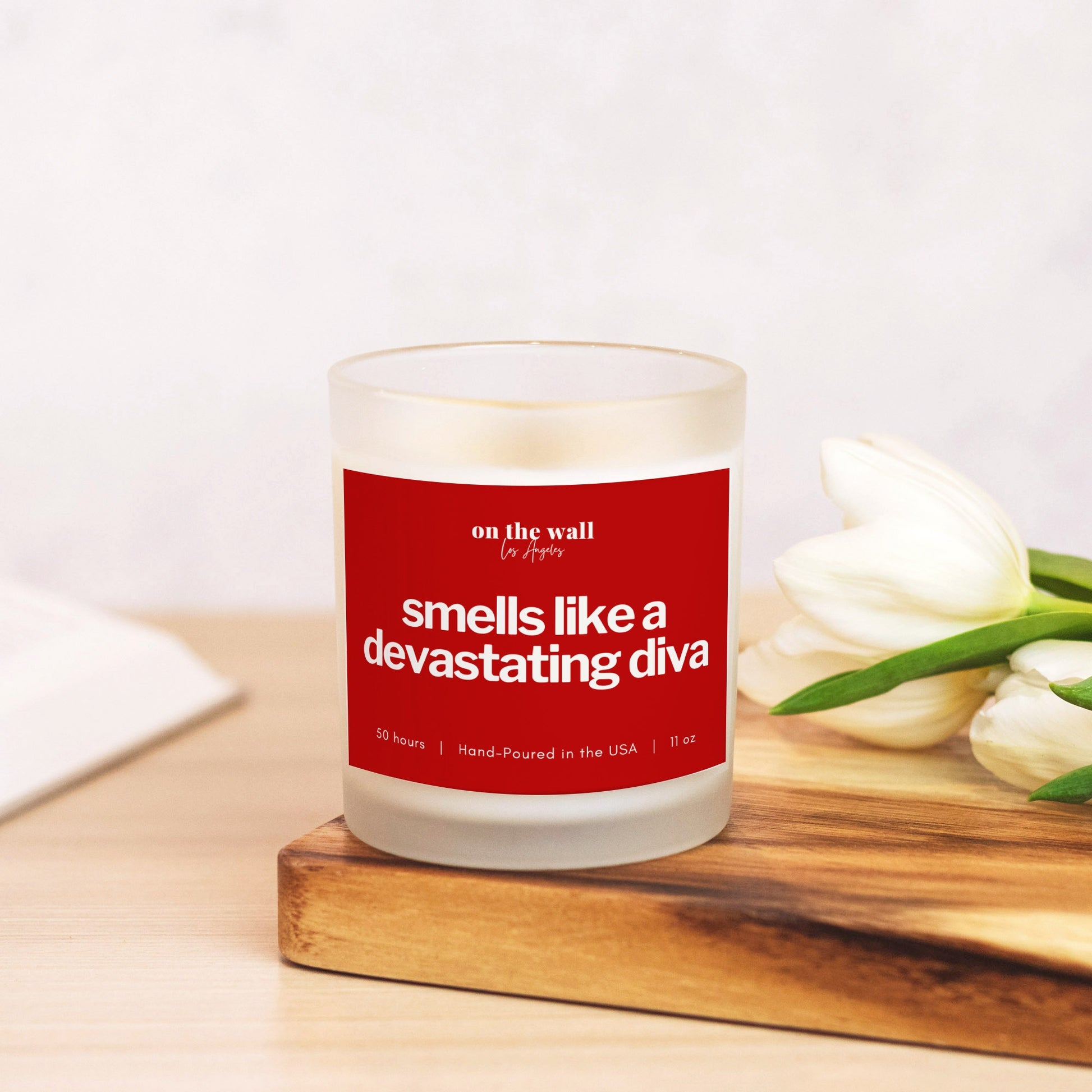 smells like a devastating diva candle crossing gift