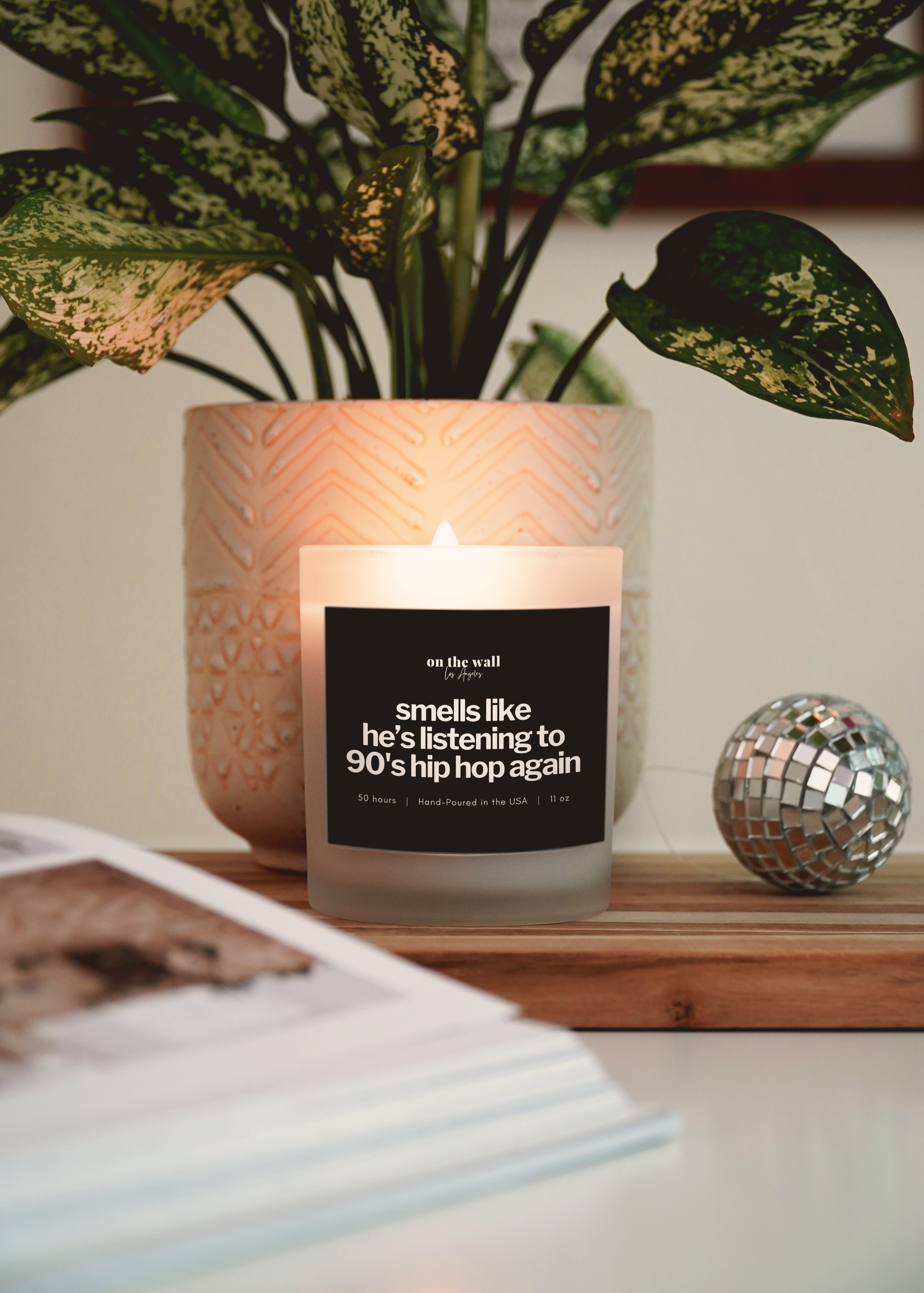 90s hip hop candle gift for him