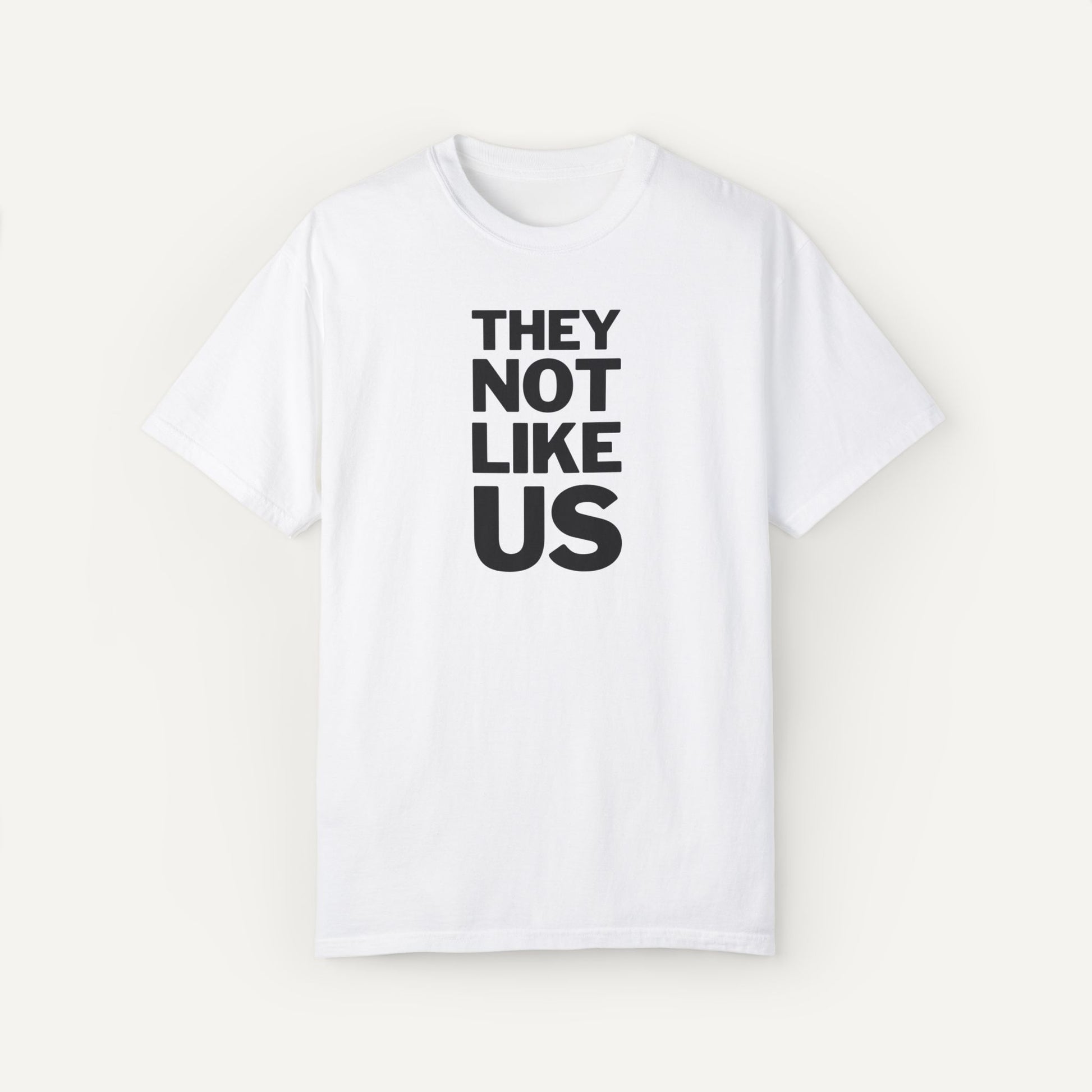they not like us kendrick lamar rap lyrics shirt - white