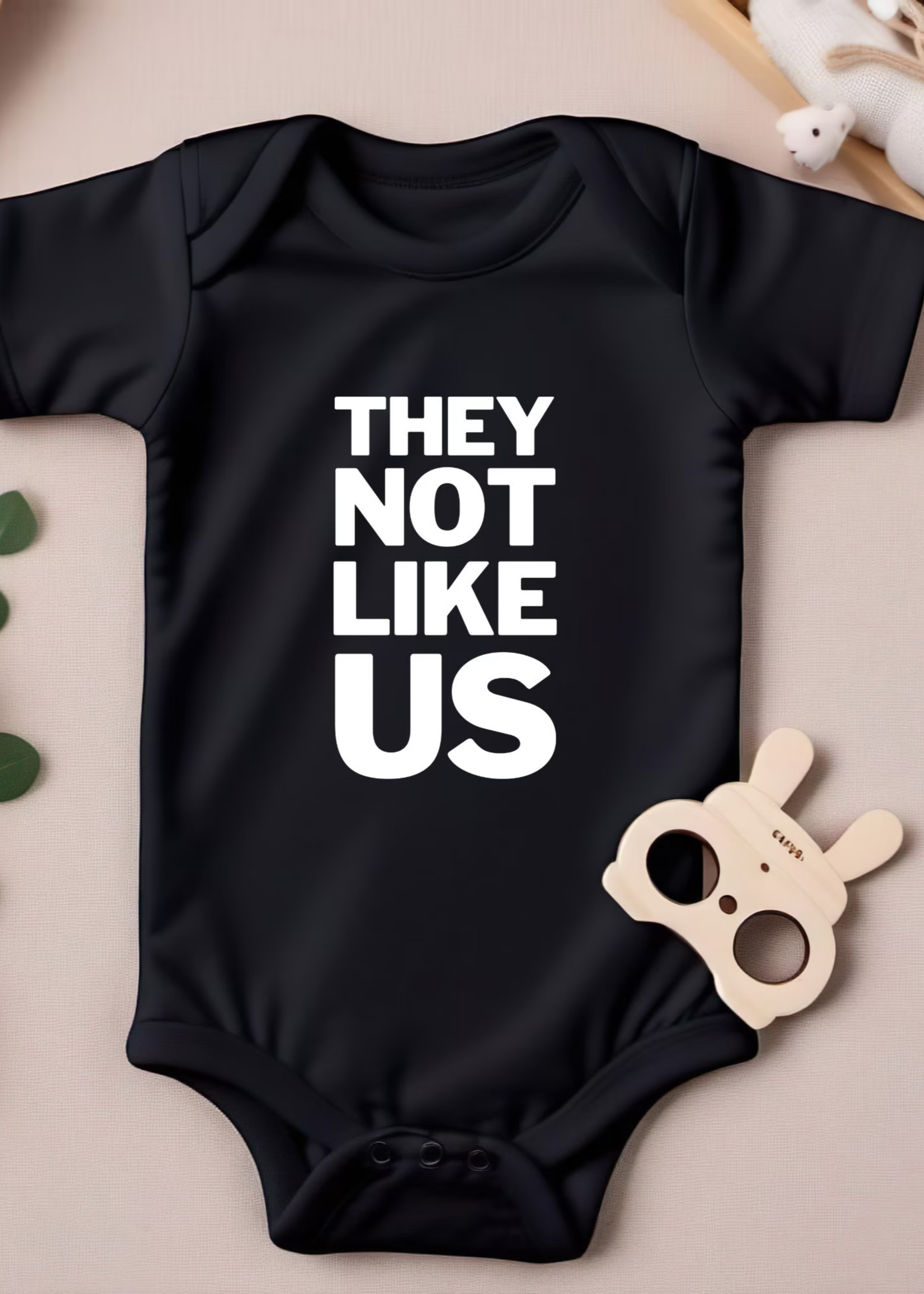 they not like us kendrick lamar baby onesie for hip hop fan gift