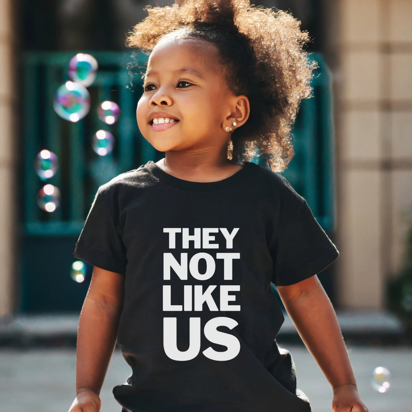 they not like us kendrick lamar kids shirt - black