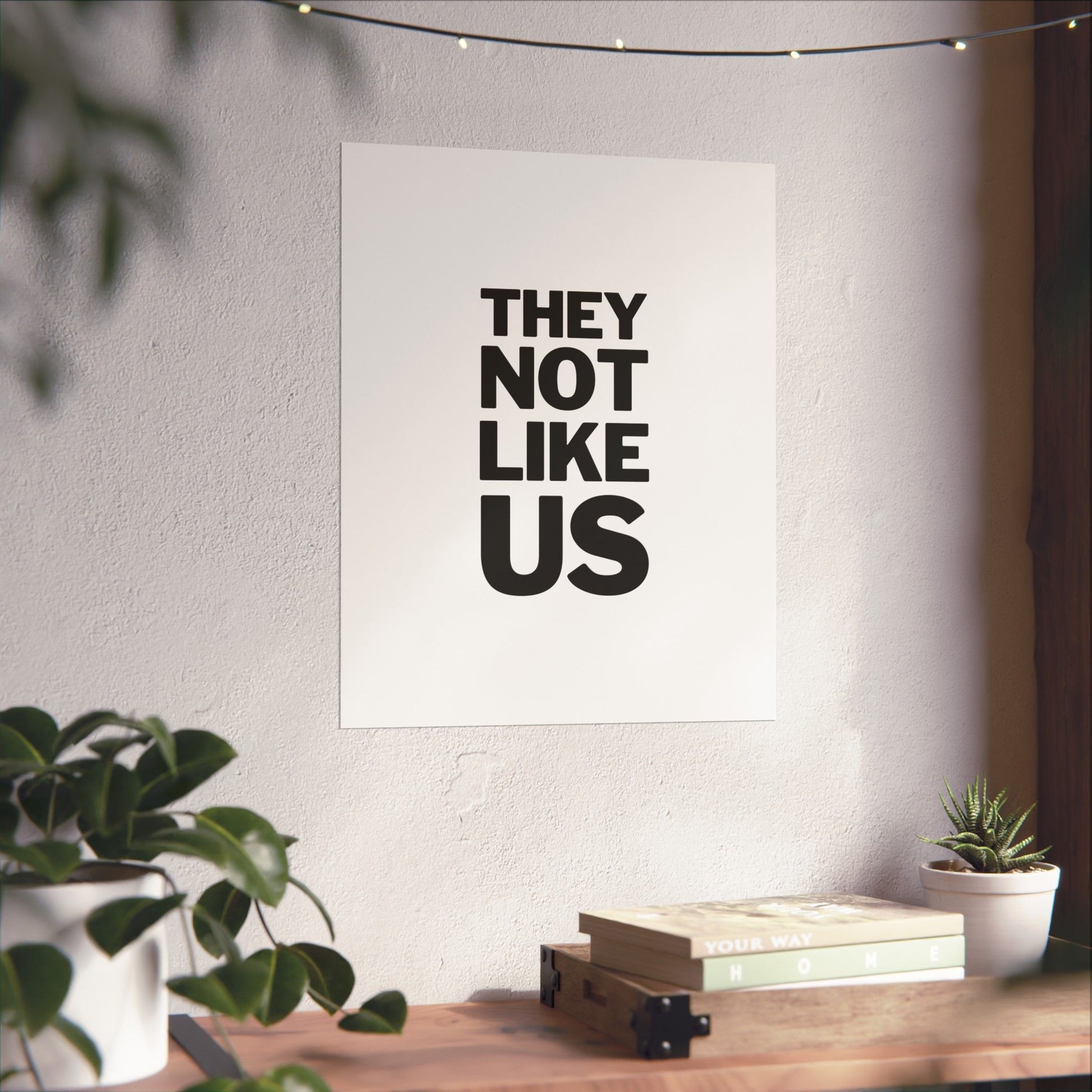 they not like us kendrick lamar lyrics poster - white background
