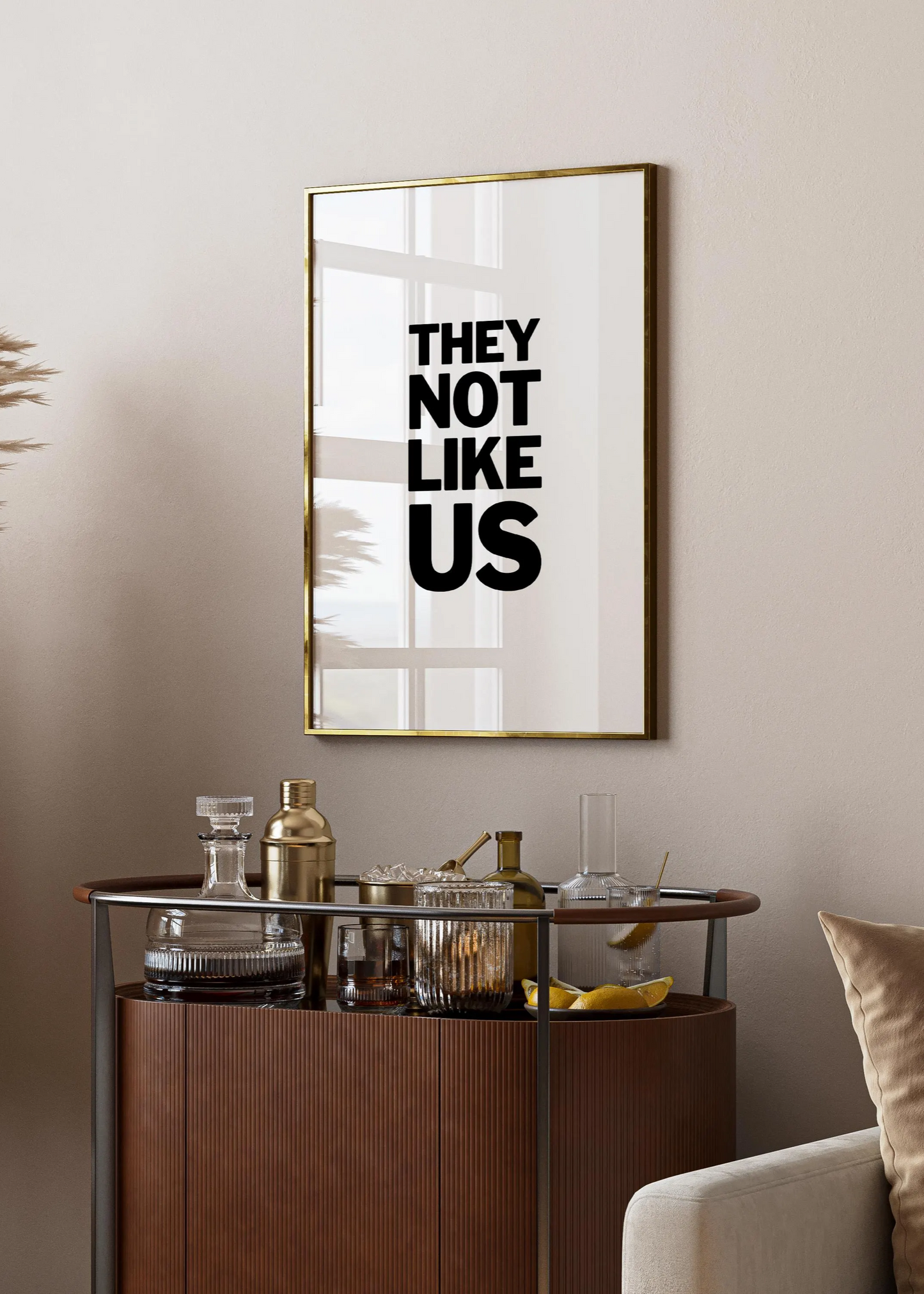 they not like us kendrick lamar lyrics poster