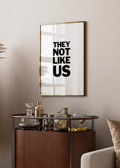 they not like us kendrick lamar lyrics poster