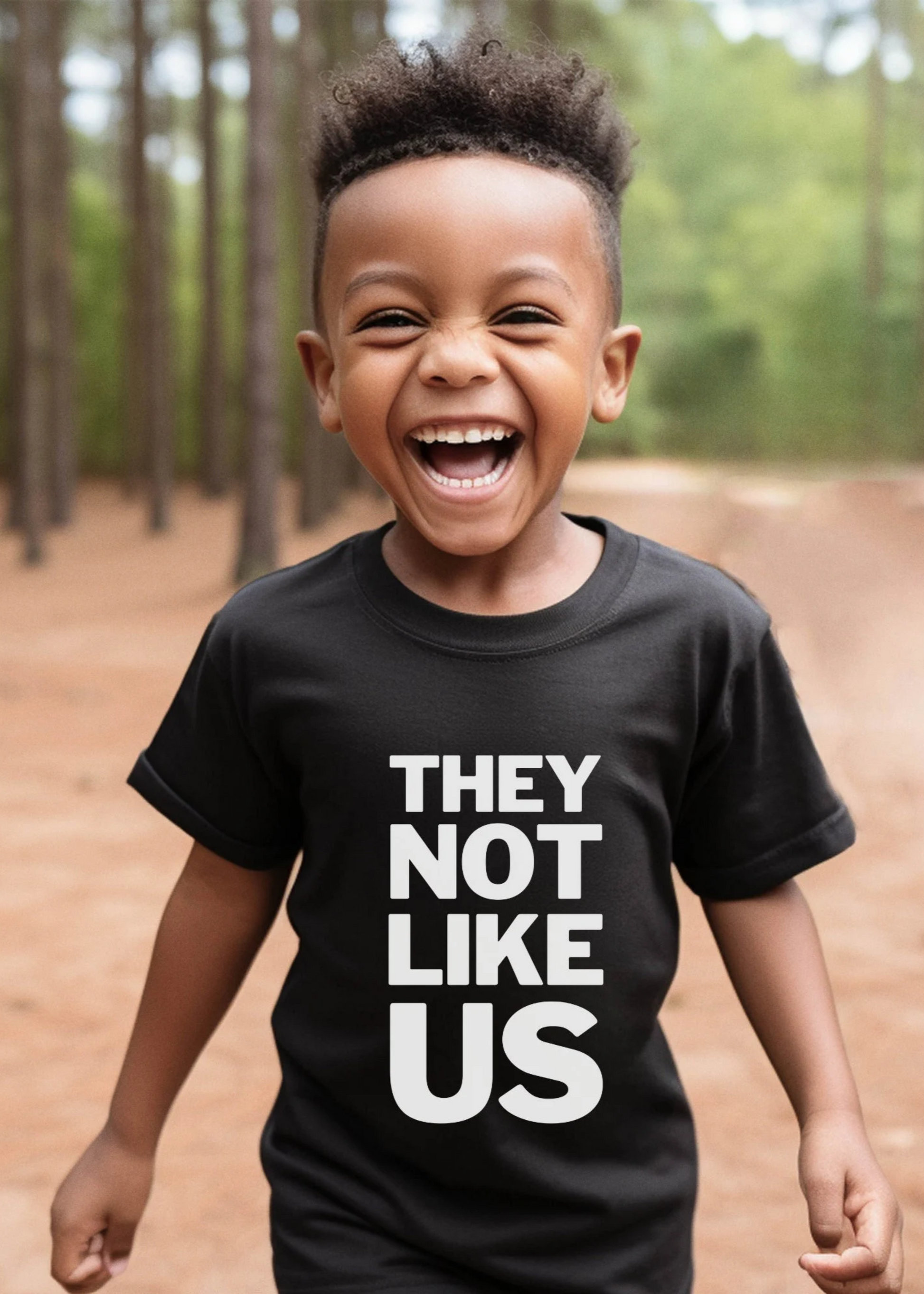 they not like us kendrick lamar toddler shirt - black