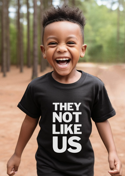 they not like us kendrick lamar toddler shirt - black