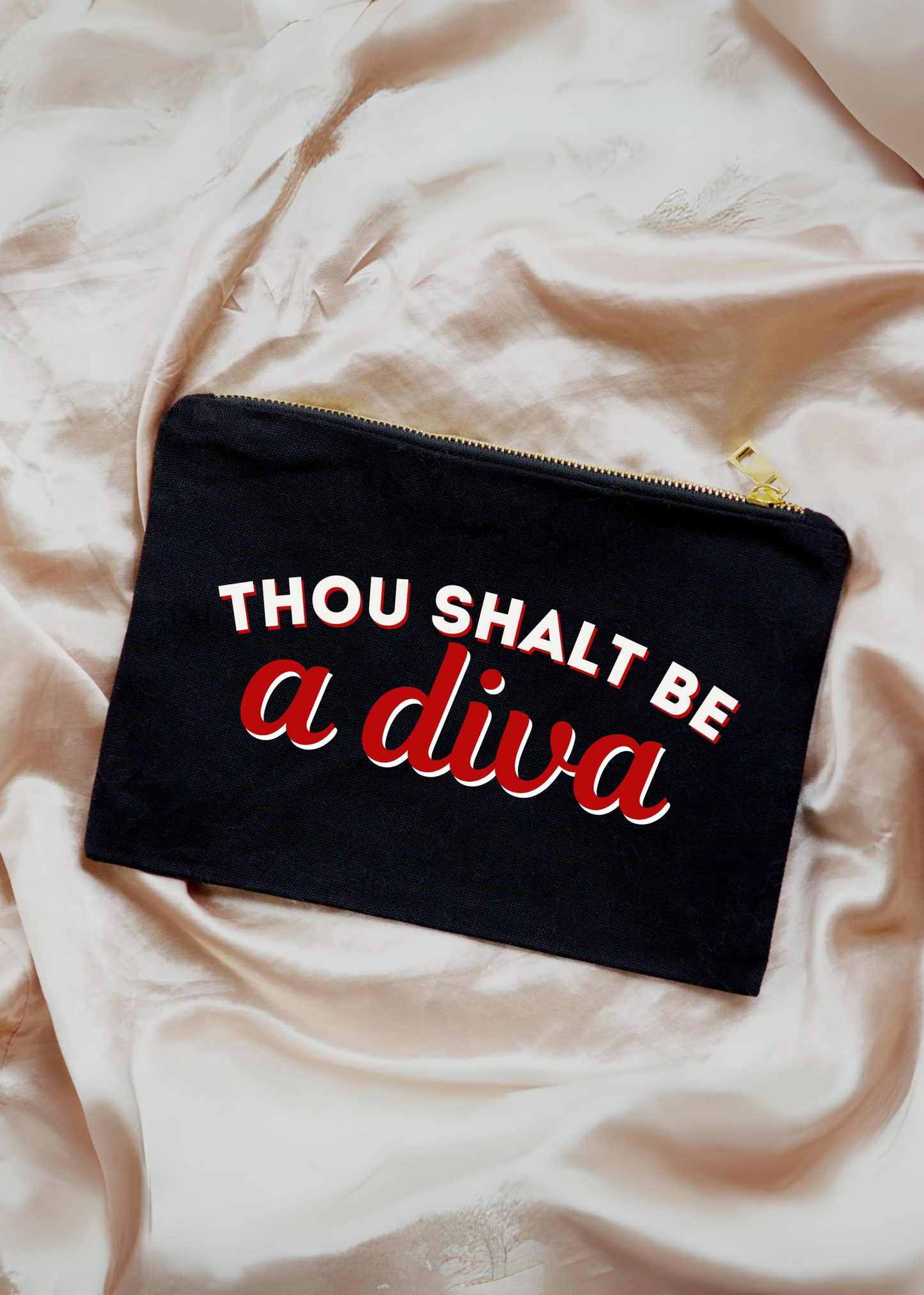 dst makeup bag gift - thou shalt be a diva